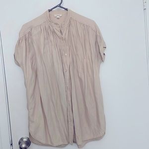 Aritzia Dusty Pink linen top in xxs